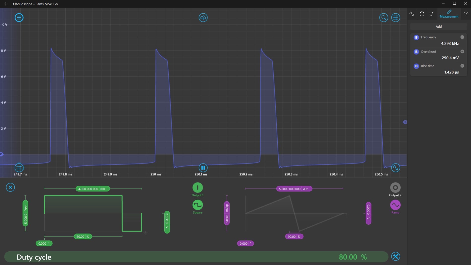 Figure 16: VL in CC @ 4.3kHz